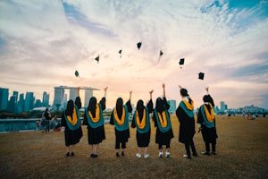 Students graduating abroad